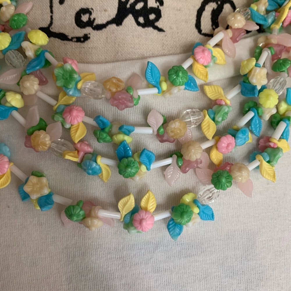 Vintage MultiStrand West Germany Beaded Necklace